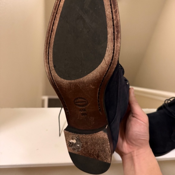 Suitsupply Blue Suede Chukka Boots - Picture 3 of 4